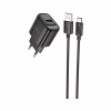 Зарядний пристрій HOCO C140A Smart USB QC3.0 + cable USB to USB-C Black (6942007627825) - Image 2