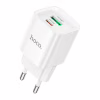 Зарядний пристрій HOCO C147A Charm 1xUSB-C PD20W + 1xUSB QC3.0 White (6942007630276) - Image 1