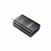 Перехідник OTG USB 3.0 AF to Lightning Black HOCO (6942007647151) - Image 1