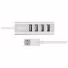 Концентратор HOCO USB 2.0 to 4xUSB Line machine HB1 Silver (6957531038146) - Image 2