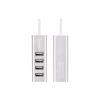 Концентратор HOCO USB 2.0 to 4xUSB Line machine HB1 Silver (6957531038146) - Image 4