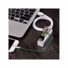 Концентратор HOCO USB 2.0 to 4xUSB Line machine HB1 Silver (6957531038146) - Image 5