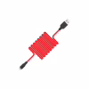 Дата кабель USB 2.0 AM to Lightning 1.0m 2A silicone X21 black+red HOCO (6957531071372) - Image 2