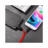 Дата кабель USB 2.0 AM to Lightning 1.0m 2A silicone X21 black+red HOCO (6957531071372) - Image 4
