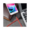 Дата кабель USB 2.0 AM to Lightning 1.0m 2A silicone X21 black+red HOCO (6957531071372) - Image 6
