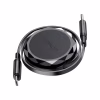 Дата кабель USB-C to USB-C 0.8m 60W dual retraction C13-03 Black Acefast (6974316280132) - Image 2
