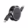 Дата кабель USB-C to USB-C 0.8m 60W dual retraction C13-03 Black Acefast (6974316280132) - Image 4