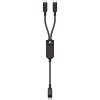 Дата кабель USB-C to 2xUSB-C 0.8m 100W Acefast (6974316280149) - Image 1