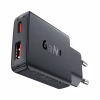 Зарядний пристрій Acefast 2xUSB 30W (USB-C+USB-A) Gan A69 ultra-thin Fast Charger Black (6974316282709) - Image 2