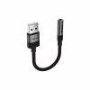 Перехідник USB AM to 3.5mm F 0.15m black Acefast (6974316285298) - Image 2