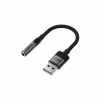 Перехідник USB AM to 3.5mm F 0.15m black Acefast (6974316285298) - Image 1