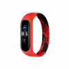 Ремінець до фітнес браслета BeCover Elastic Nylon Style для Xiaomi Mi Smart Band 5/6 (Size M) Black-Red (706146) - Image 1