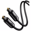 Кабель мультимедійний Optical Toslink 1.5m AV122 black Ugreen (70891) - Image 1