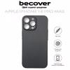 Чохол до мобільного телефона BeCover Carbonite Case MagSafe Apple iPhone 16 Pro Max Black (712069) - Image 4