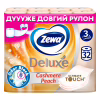 Туалетная бумага Zewa Deluxe Персик 3 слоя 32 рулона (7322542544631) - Image 1