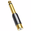Переходник 6.35mm M to RCA F AV169 black Ugreen (80731) - Image 1
