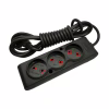 Мережевий подовжувач TECCO 3м 3 поста black (8681277843280) - Image 1