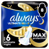 Гігієнічні прокладки Always Ultimate Night Розмір 6 8 шт. (8700216213905) - Image 1