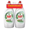 Засіб для ручного миття посуду Fairy Sensitive Чайне дерево і М'ята 2 х 900 мл (8700216759649/8006530210850) - Image 1