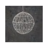 Прикраса декоративна Luca Lighting Куля Срібна D25 см 30 led (8718861660951) - Image 1