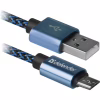 Дата кабель USB 2.0 AM to Micro 5P 1.0m USB08-03T blue Defender (87805) - Image 1