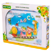 Развивающая игрушка Baby Team Книжечка-раскраска водная Паровозик (9030_паровозик_с_буквами) - Image 1