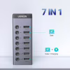 Концентратор Ugreen USB 3.0 to 7xUSB 3.0 with power supply CM481 gray (90307) - Image 3