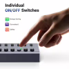 Концентратор Ugreen USB 3.0 to 7xUSB 3.0 with power supply CM481 gray (90307) - Image 7