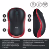 Мишка Logitech M185 red (910-002240) - Image 4