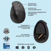 Мишка Logitech Lift Vertical Ergonomic Wireless/Bluetooth Graphite (910-006473) - Image 6