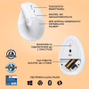 Мышка Logitech Lift Vertical Ergonomic Wireless/Bluetooth White (910-006475) - Image 6