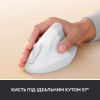 Мышка Logitech Lift Vertical Ergonomic Wireless/Bluetooth for Business Off-white (910-006496) - Image 4