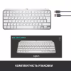 Клавіатура Logitech MX Keys Mini Wireless Illuminated UA Pale Grey (920-010499) - Image 10