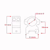 Кріплення для прицілу Hawke Matchmount 1" Weaver Med (921183) - Image 3