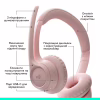 Навушники Logitech Zone 300 Bluetooth Rose (981-001412) - Image 6