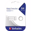 USB флеш накопичувач Verbatim 64GB Metal Executive Silver USB 2.0 (98750) - Image 5