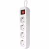 Сетевой удлинитель Defender S418 1.8 m 4 роз switch white (99237) - Image 2