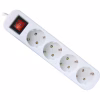 Сетевой удлинитель Defender S418 1.8 m 4 роз switch white (99237) - Image 1