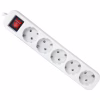 Сетевой удлинитель Defender S518 1.8 m 5 роз switch white (99241) - Image 1