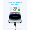 Дата кабель USB-C to Lightning 1.8m nylon 322 black Anker (A81B6G11) - Image 2
