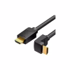 Кабель мультимедійний HDMI M to HDMI M 1.5m V2.0 4K60Hz 90° corner PVC black Vention (AARBG) - Image 1