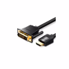Кабель мультимедийный HDMI M to DVI M 1.0m 4K60Hz black Vention (ABFBF) - Image 1