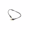 Кабель мультимедійний 3.5mm F to 2x3.5mm M 0.4m (4pin) black XoKo (AC-009) - Image 3