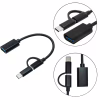 Переходник OTG AC-150 2in1 USB 3.0 - MicroUSB USB Type-C Black XoKo (AC-150-BK) - Image 4
