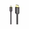Кабель мультимедийный HDMI M to HDMI micro M 1.5m V2.0 4K 60Hz 18Gbps HDR Dolby Vention (AGIBG) - Image 2