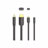 Кабель мультимедийный HDMI M to HDMI micro M 1.5m V2.0 4K 60Hz 18Gbps HDR Dolby Vention (AGIBG) - Image 3