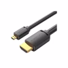 Кабель мультимедийный HDMI M to HDMI micro M 3.0m V2.0 4K 60Hz Vention (AGIBI) - Image 1