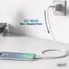 Дата кабель USB 2.0 AM to USB-C 2.0m 60W white Digitus (AK-300340-020-W) - Image 7