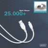 Дата кабель USB 2.0 AM to USB-C 2.0m 60W white Digitus (AK-300340-020-W) - Image 10