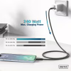 Дата кабель USB-C to USB-C 2.0m USB 4.0 Gen2 20G 240W 8K silicone black Digitus (AK-300344-020-S) - Image 11